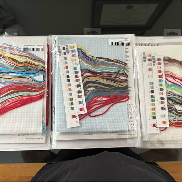 Set of three crossstitch stocking kits - Picture 5 of 5